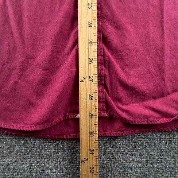 Thomas Pink Slim Large Button-Down Purple Solid Long Sleeve Shirt Men Adult - Picture 6 of 16